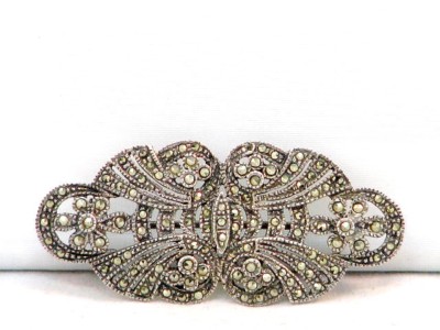 Christoph Widmann Brosche Sterling Silber 925 mit Markasiten um 1940