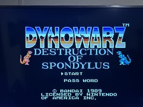Dynowarz The Destruction Of Spondylus NES Nintendo  Authentic Tested Ships Free
