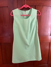 vintage sleeveless mint green dress