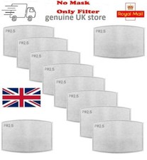 PM2.5 FILTER for Washable Reusable Cotton Face Mask Activated Carbon Replace UK