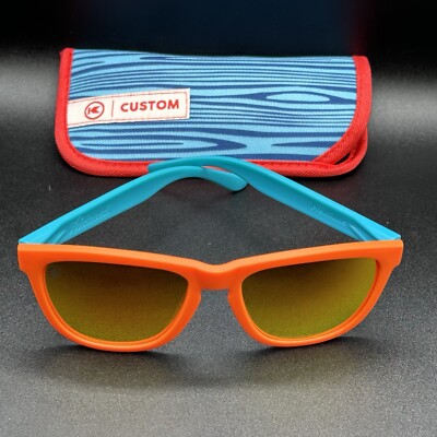 Knockaround Premiums Custom Sunglasses Miami Dolphin Colors Polarized Used