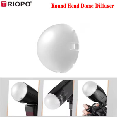 US TRIOPO Dome Diffuser Round Head Flash Ball Fr Godox V1 AD100Pro V1Pro V100