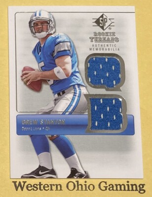 2007 SP Rookie Threads Drew Stanton #RT-DS Authentic Memorabilia Card