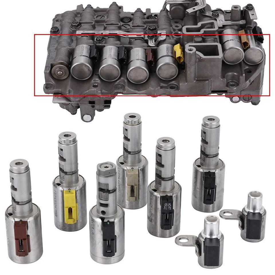 Комплект соленоидов коробки передач TF-60SN 8 шт подходит для Volkswagen Beetle Jetta Golf - Изображение 2 из 4