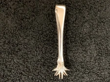 Edward Viner STERLING SILVER 5 CLAW TALON TONGS Ice Sugar Sheffield UK 1909