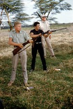 Hardy Kruger Gerard Blain John Wayne in Hatari! directed produ- 1960s Old Photo
