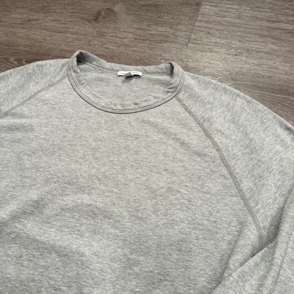 Camisa James Perse Adulto 3 Gris Suéter Terry Francés Tejido Algodón Sudadera Foto 2 de 4