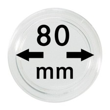 1 Lindner S22708000 Spezial M&uuml;nzkapseln Innen 5,7mm - 80 mm F&uuml;r Geocoins