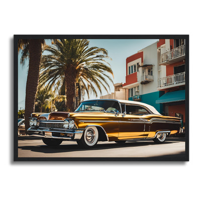 Auto Poster gerahmtes Wandbild Fahrzeug Man Cave Bild A4 - A1 Wohndeko Design