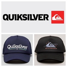2 X BOYS QUIKSILVER FILTRATION CAPS SNAPBACK TRUCKER CLASSIC 53cm