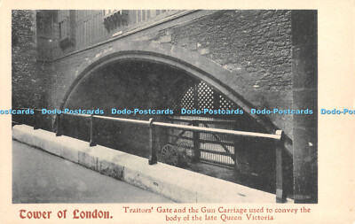 R467947 Tower of London Traitors Gate und der Waffenwagen zur Beförderung der Bo