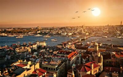 ISTANBUL SKYLINE GLOSSY POSTER PICTURE BANNER turkeycity marmara bosphorus 124