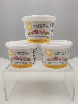 Lot Of 3 Wilton 707-2601 Glucose Syrup 8.5oz for Fondant & Gum Paste 