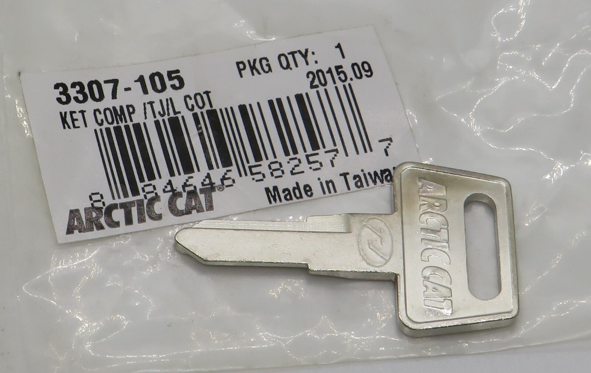3307-105 Arctic Cat Left-Side Cut Ignition Key for 300 Alterra