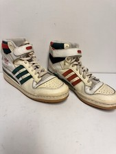 ADIDAS FORUM 84 HIGH COLLEGIATE GREEN RED SHOES Sz 10.5