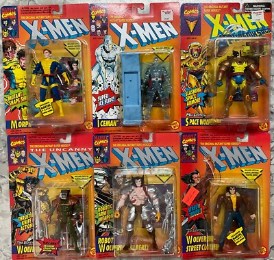 Vintage Marvel XMen Wolverine Iceman Xforce Kane Morph Warpath Kill spree U PIC