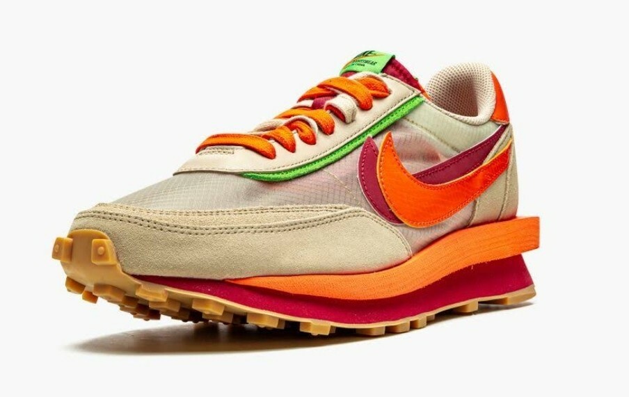 Nike sacai x Clot x LDWaffle 'Net Orange Blaze' Size 10 Mens | eBay