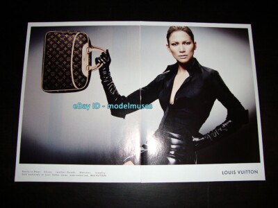 LOUIS VUITTON 2-Page Magazine PRINT AD Fall 2003 JENNIFER LOPEZ
