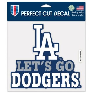 Los Angeles Dodgers Let S Go Dodgers 8 X8 Color Die Cut Decal New Wincraft Ebay