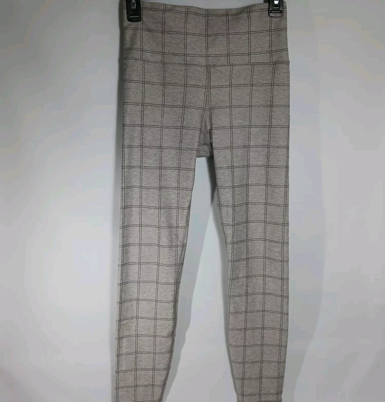 vuori clean elevation clay heather windowpane leggings