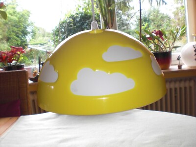 IKEA Skojig Deckenleuchte Hängelampe gelb weiß - Kinderzimmerlampe Wolken Lampe