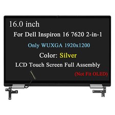 For Dell Inspiron 7620 2-in-1 3KCK8 LCD Touch Screen Full Assembly FHD Silver