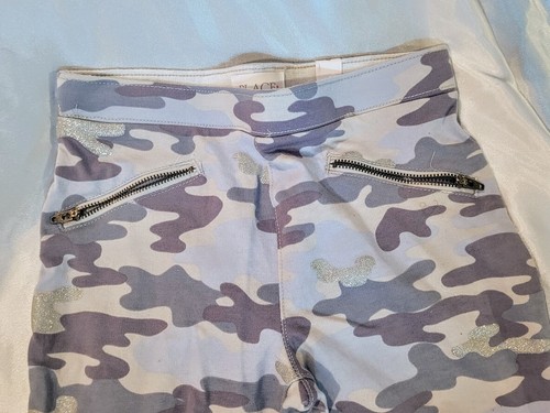 NWT CHILDREN'S PLACE Army Fatigue Light Blue Jeggings - Size 10 GIRLS - Picture 2 of 4