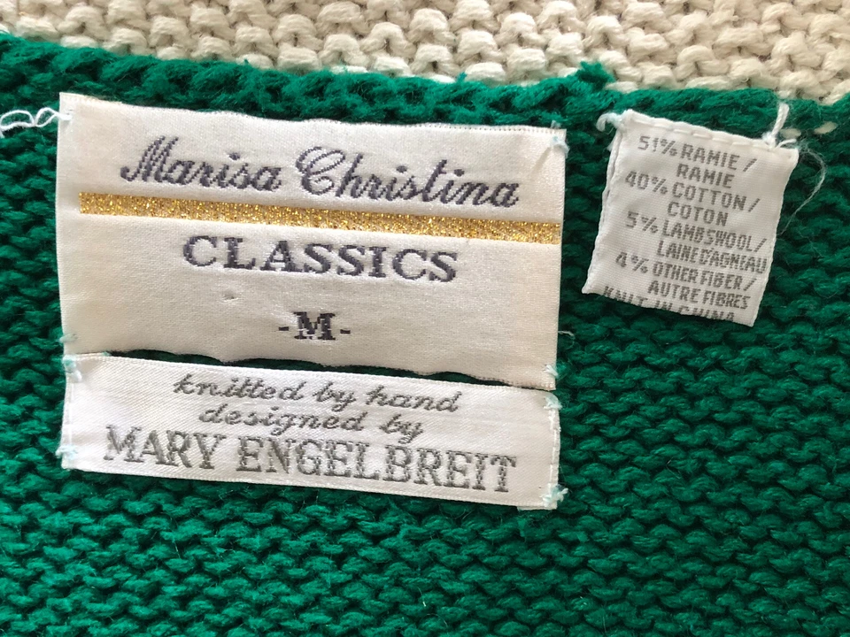 MARISA CHRISTINA MARY ENGELBREIT WOMENS M HAND KNITTED CHRISTMAS SWEATER VEST - Image 2 of 4