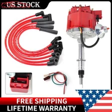 258 232 HEI Ignition Distributor & Wireset Fits JEEP CJ5 CJ7 INLINE 6 4.2L 6 CYL