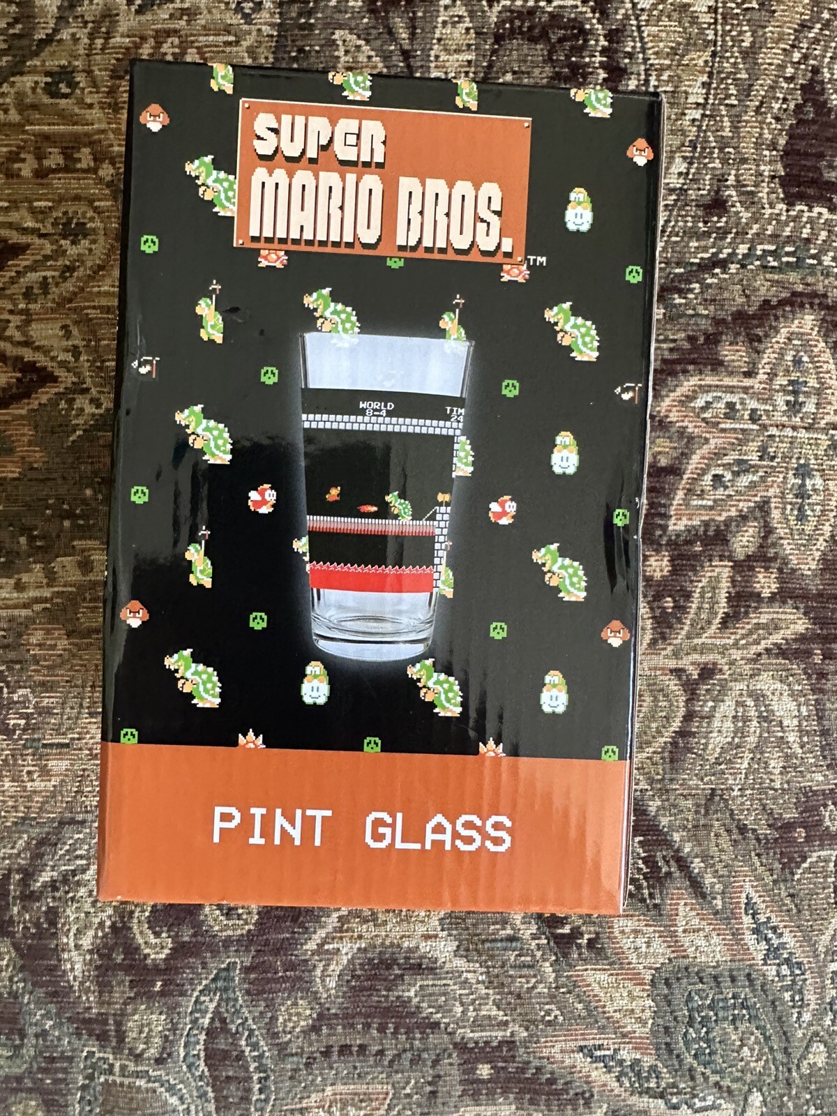 SUPER MARIO BROTHERS BEER PINT GLASS