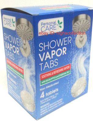 1 Box P.Care SHOWER VAPOR TABS EUCALYPTUS ESSENTIAL OILS SINUS RELIEF & RELAX