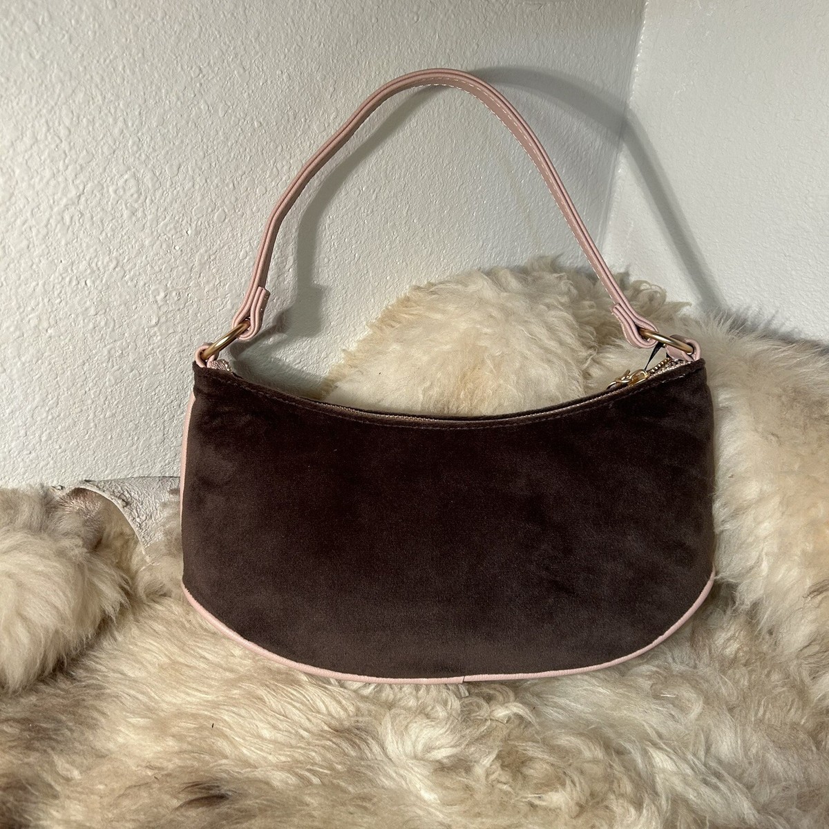 NWT Juicy Couture Retro Vibe Shoulder Bag - Velour
