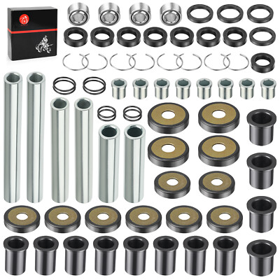 Rear Upper+Lower A-arm Bushing Shaft Kit for Honda Rincon TRX650 TRX680 (2 set)