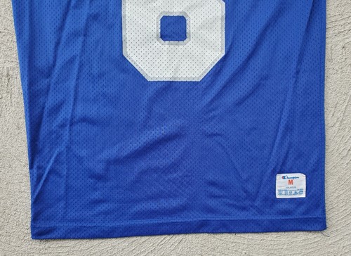 Vintage Champion Vikings #6 Blue Nylon Football Jersey Shirt Size Medium USA - Picture 5 of 10