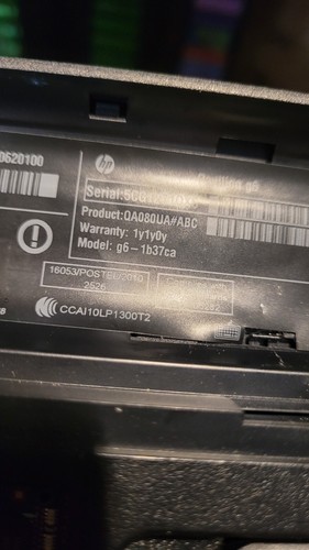 HP Pavilion g6-1b37ca | i3 m370@2.4GHz | 4GB RAM | NO HDD | 15.6" - Picture 9 of 10
