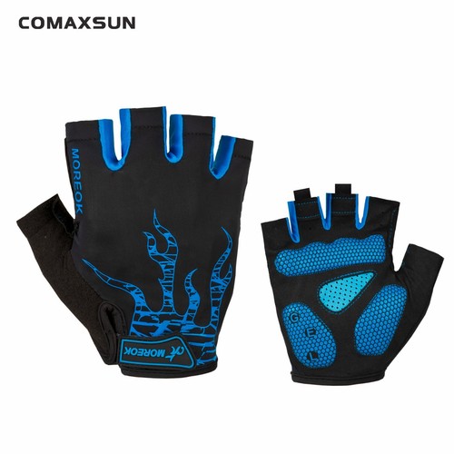 Almohadilla de gel para ciclismo Medio dedo Guantes de dedo corto Guantes de bicicleta de montaña transpirables a prueba de golpes - Imagen 11 de 13