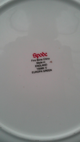 Spode Europa Piatto per insalata verde Y8589-V 20,5 cm - Foto 3 di 4