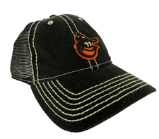 NEW! Men's AMERICAN NEEDLE Baltimore Orioles MLB Mesh Snap Back Hat/Cap-Black