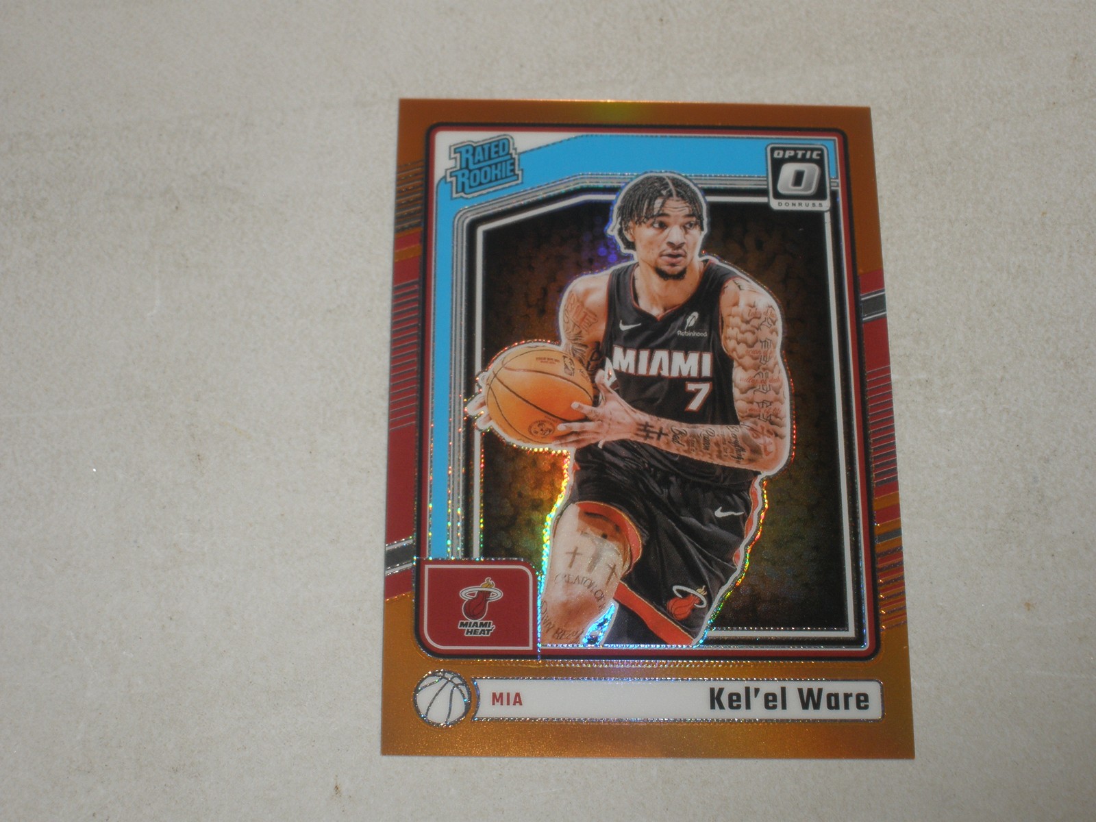 2024-25 Donruss Optic Rated Rookie Orange Prizm #280 Kel'el Ware 163/175 RC