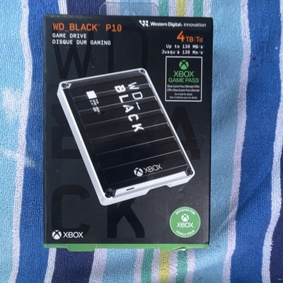 Western Digital WD_BLACK P10 4TB Portable External HDD Game Drive for Xbox