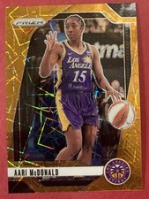 Aari McDonald 2024 Panini Prizm WNBA Orange Lazer Prizm Card-#97 LA Sparks