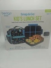 Bentgo Kids Lunch Bag  Durable Double-Insulated Lunch Bag for Kids 3+ (Dinosaur)