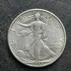 1944-D Walking Liberty Half Hand Cut AW Initials Variety? - Sold AS IS nice coin