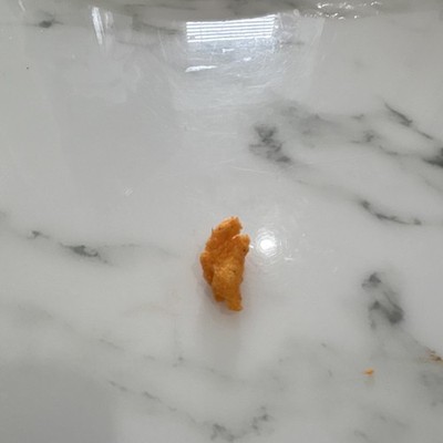 ￼ Cheetos shaped like Mr. Krabs￼ hand 