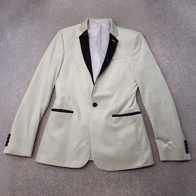 ASOS Mens Jacket 38R Green Velvet Tuxedo Smoking Blazer Cigar Dinner Peak Slim