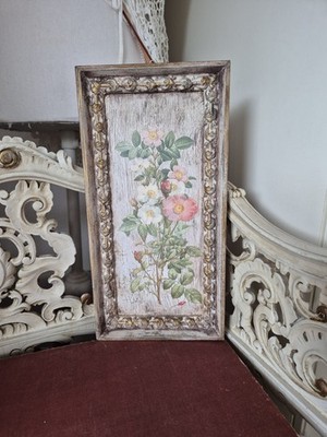 French Country Stil, Rosen,IOD Transferfolie, Moulds, Holz Bilderrahmen