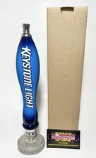 Keystone Light Blue Pub Style Logo Beer Tap Handle 11.5”Tall - Brand New In Box!