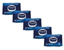Prevail Adult Washcloths Softpack, 12" x 8", 48 Count - Pack of 5