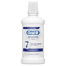 Image of 2 x Oral-B 3D White Mouthwash Professional Protection 500ml Fresh Mint Mouthwash