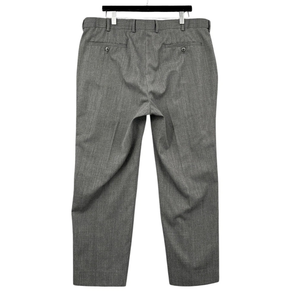 Calça social Louis Raphael cinza presilhas de cinto estilo clássico tamanho 40 x 27 - Imagem 2 de 4